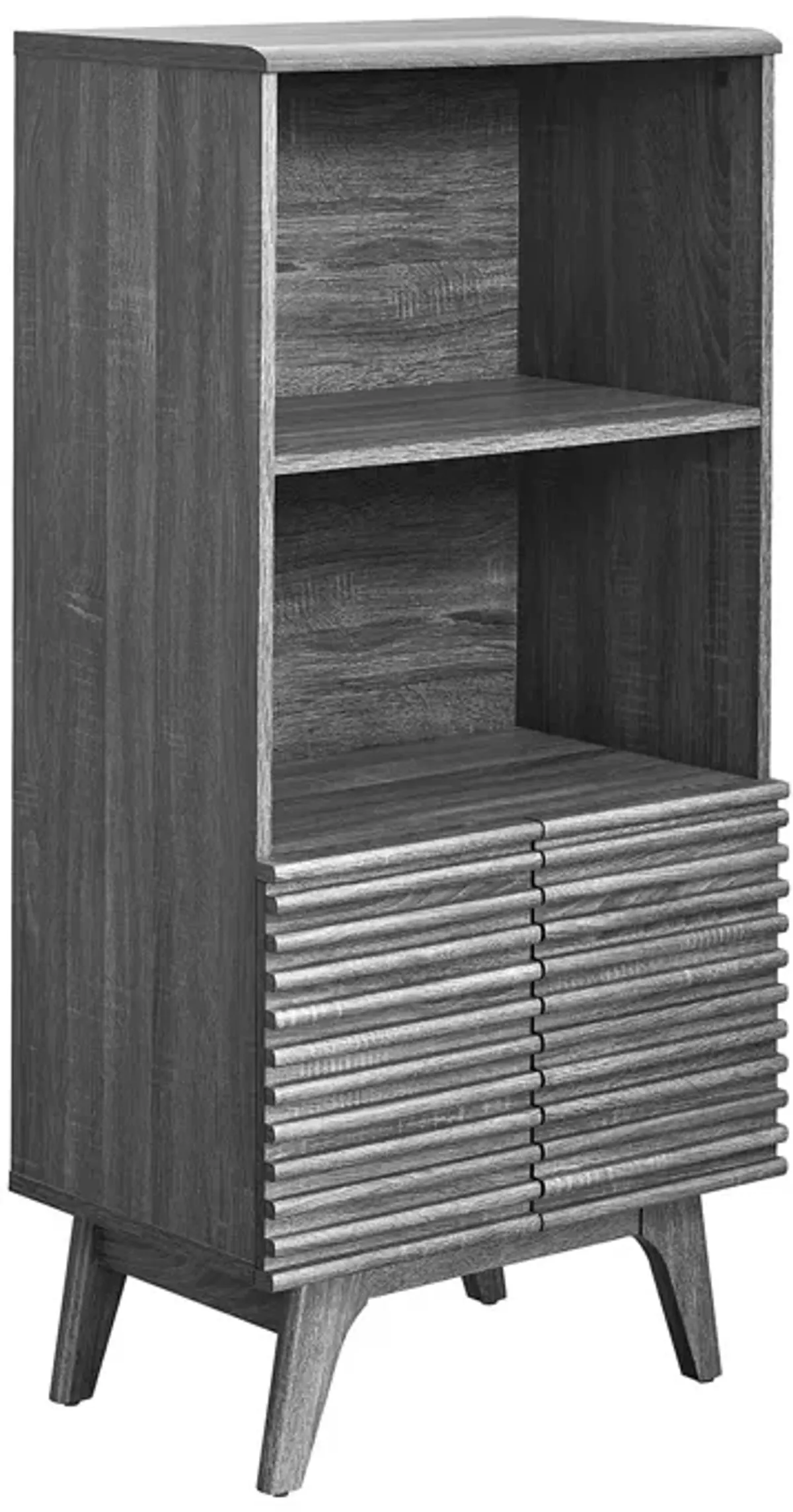 Render Display Cabinet Bookshelf by Modway Oak
