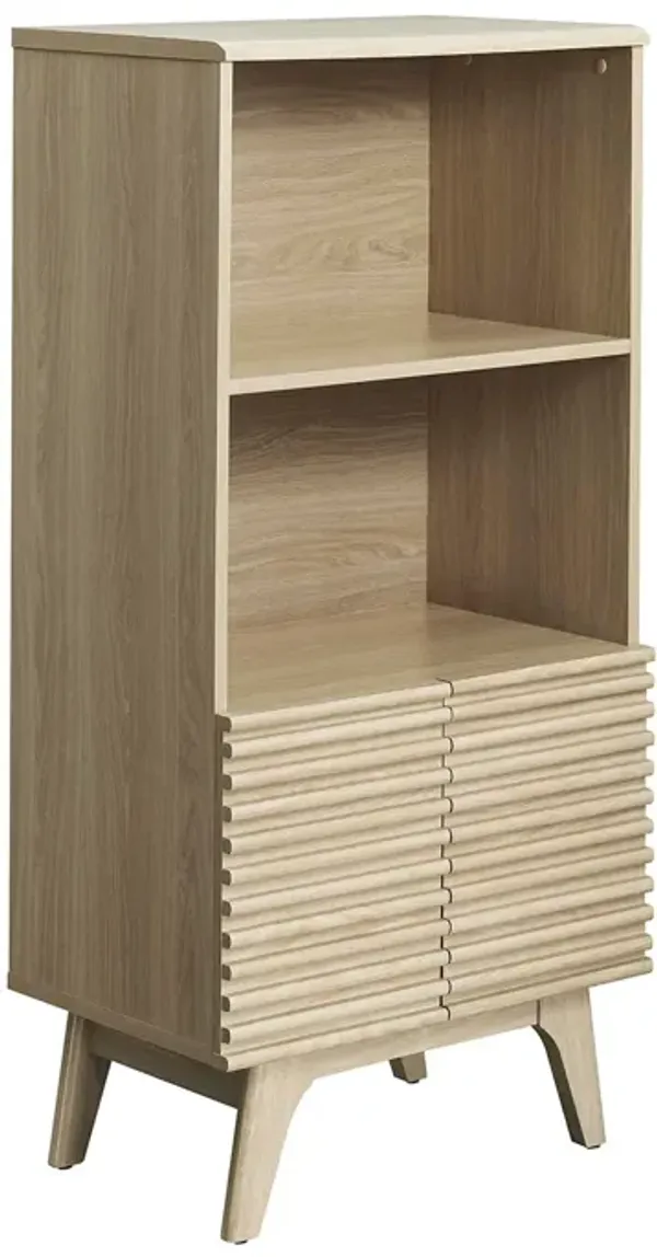 Render Display Cabinet Bookshelf by Modway Oak