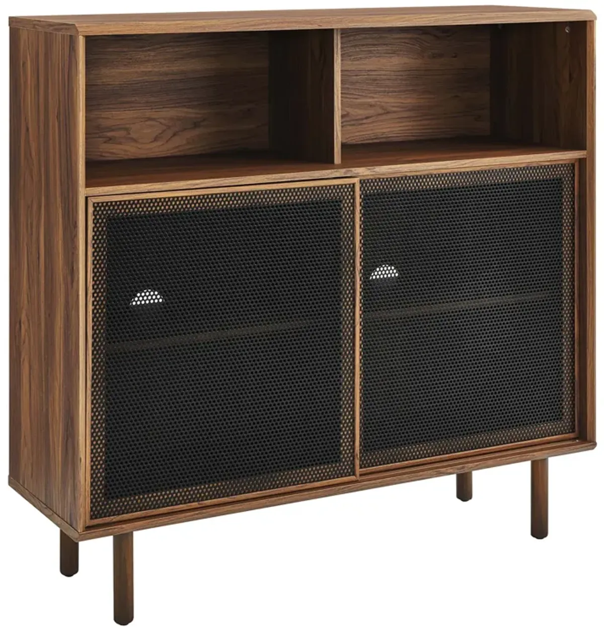 Kurtis 47" Display Cabinet by Modway Walnut