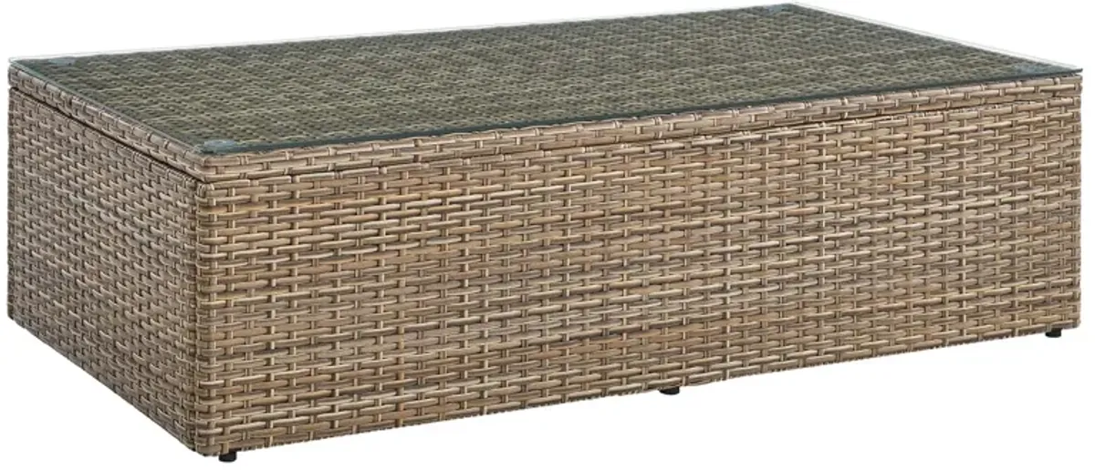 Convene Outdoor Patio Outdoor Patio Coffee Table by Modway Brown