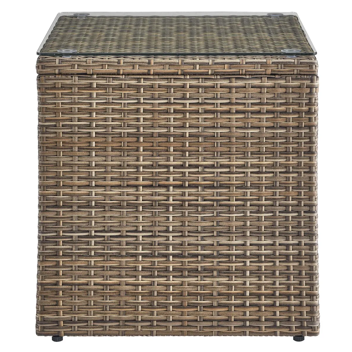 Convene Outdoor Patio Side Table by Modway Brown