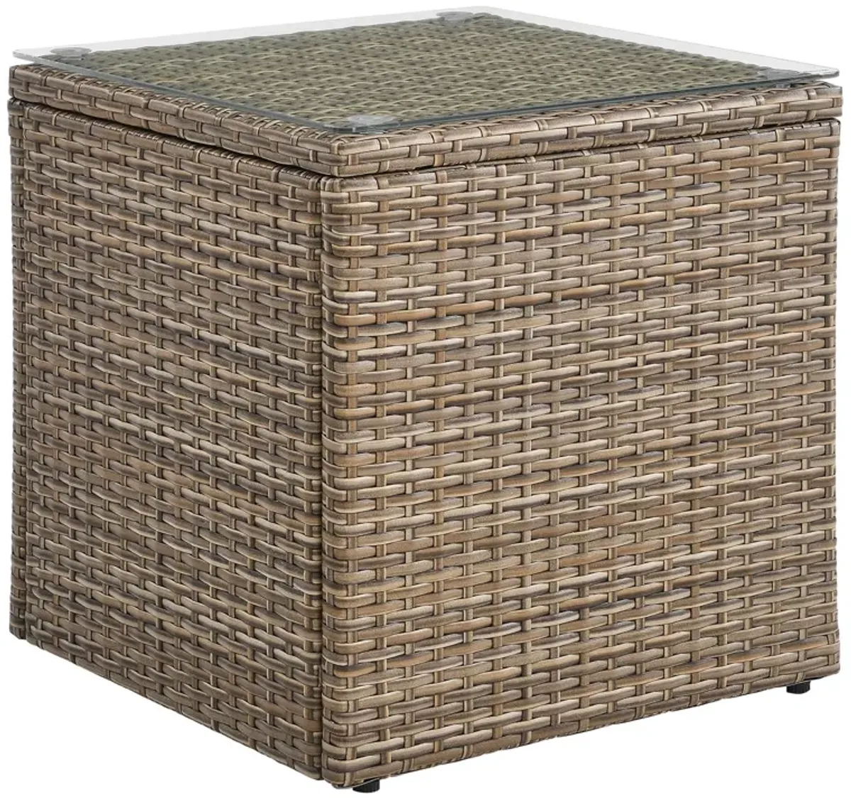 Convene Outdoor Patio Side Table by Modway Brown