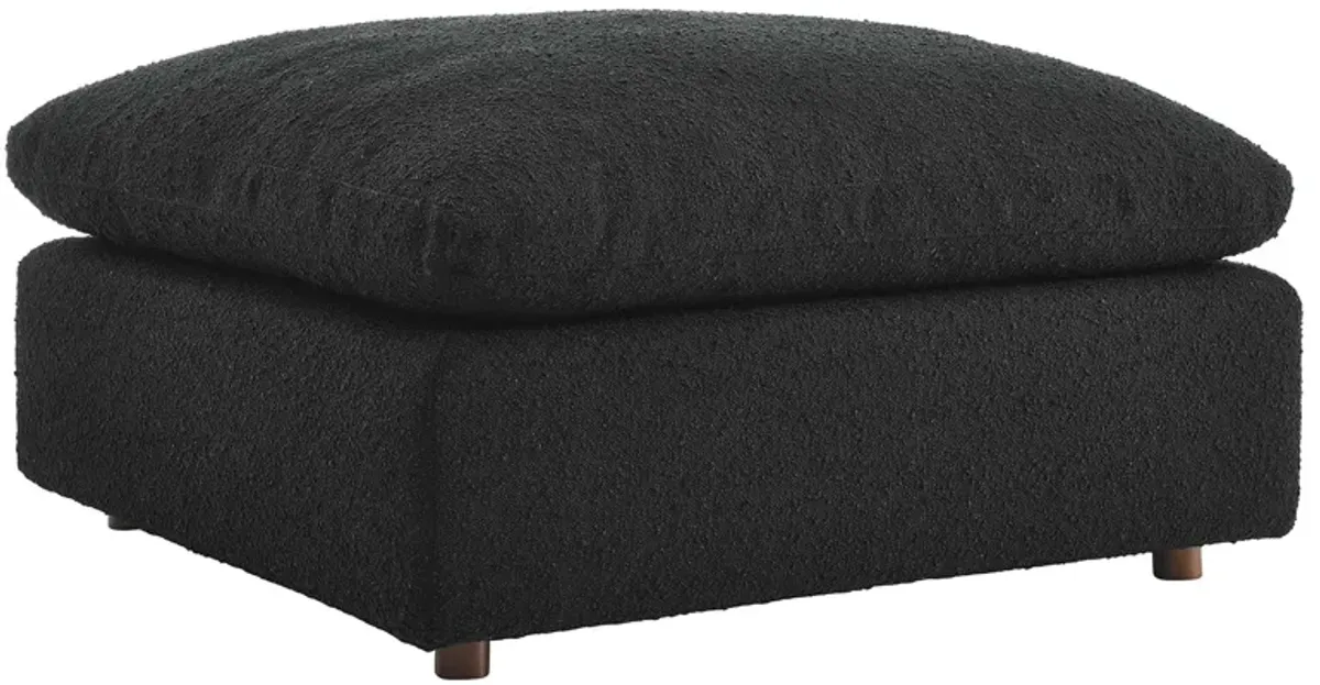 Commix Down Filled Overstuffed Boucle Fabric Ottoman by Modway Ivory
