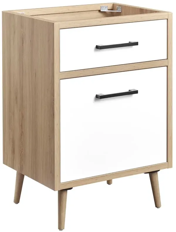 Maverick Bathroom Cabinet Basin Not Included by Modway 24" / Oak White