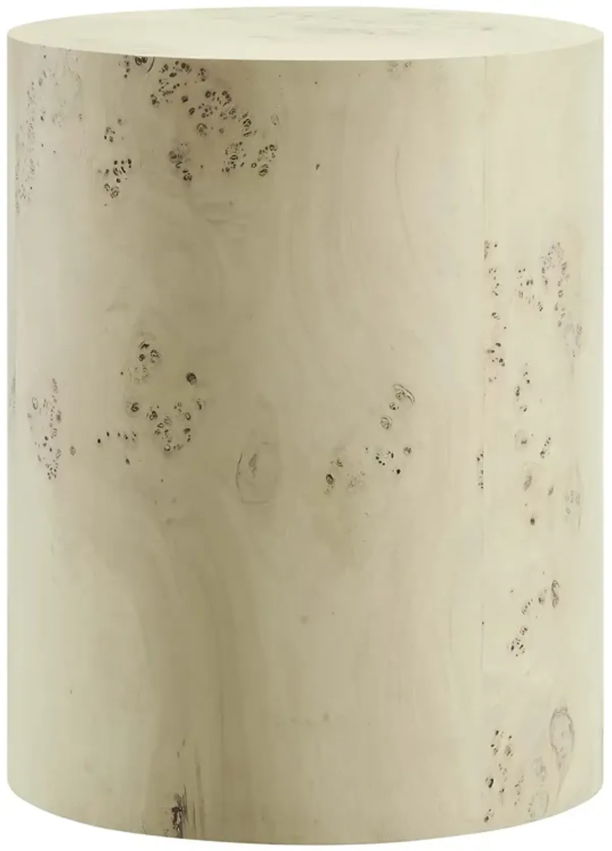 Cosmos 16" Round Burl Wood Side Table by Modway Natural Burl