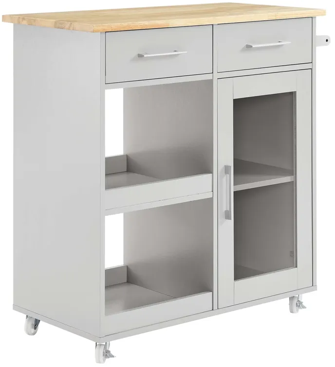 Culinary Kitchen Cart With Towel Bar by Modway