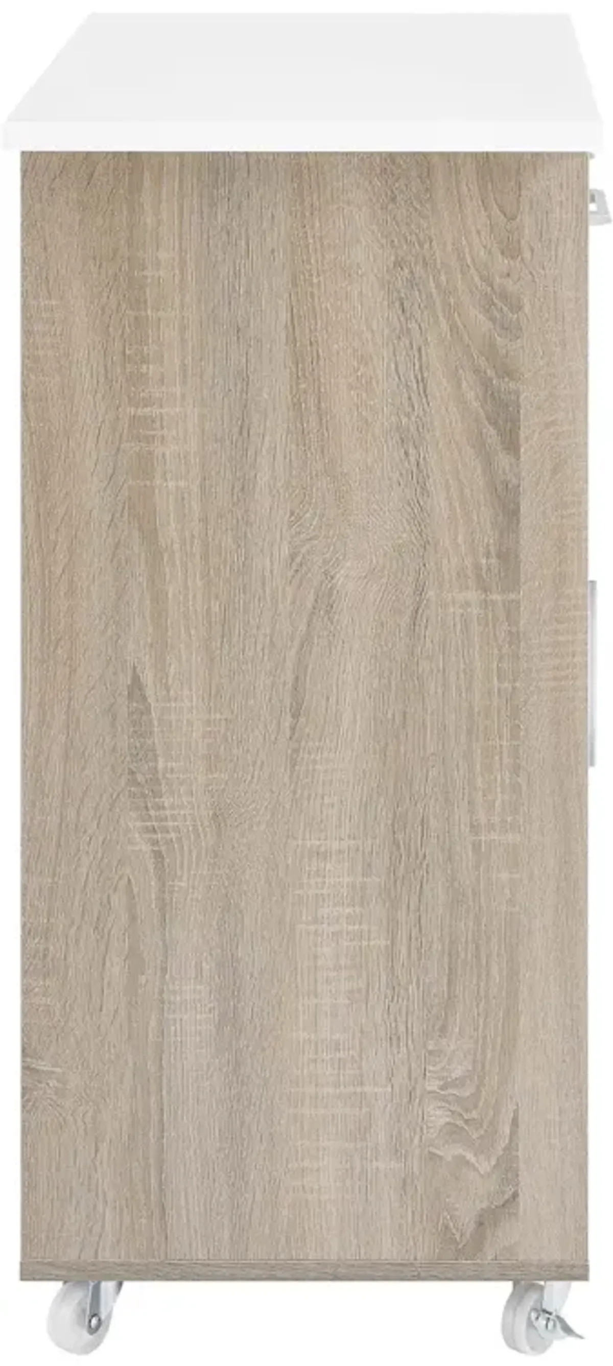 Culinary Kitchen Cart With Spice Rack by Modway