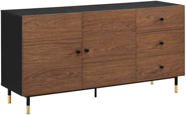 Nexus Storage Cabinet Sideboard by Modway Black Walnut