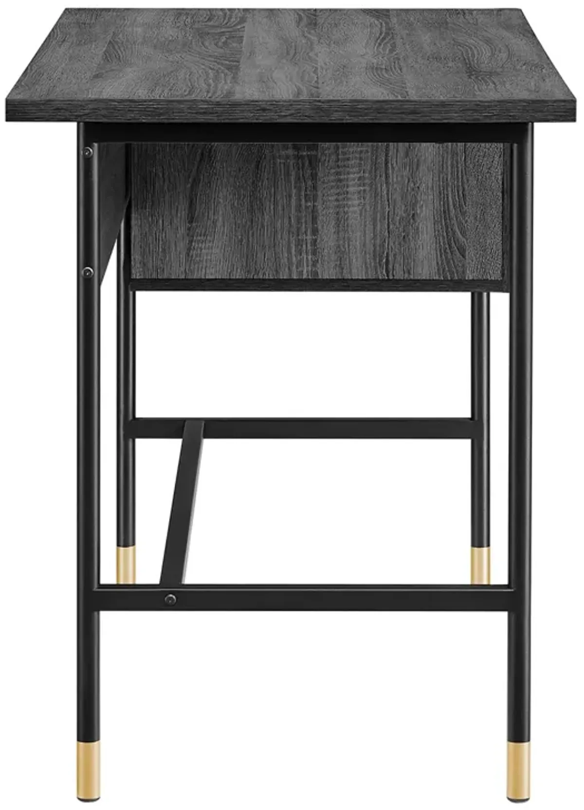 Nexus Office Desk by Modway Black Charcoal