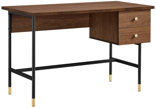 Nexus Office Desk by Modway Black Walnut