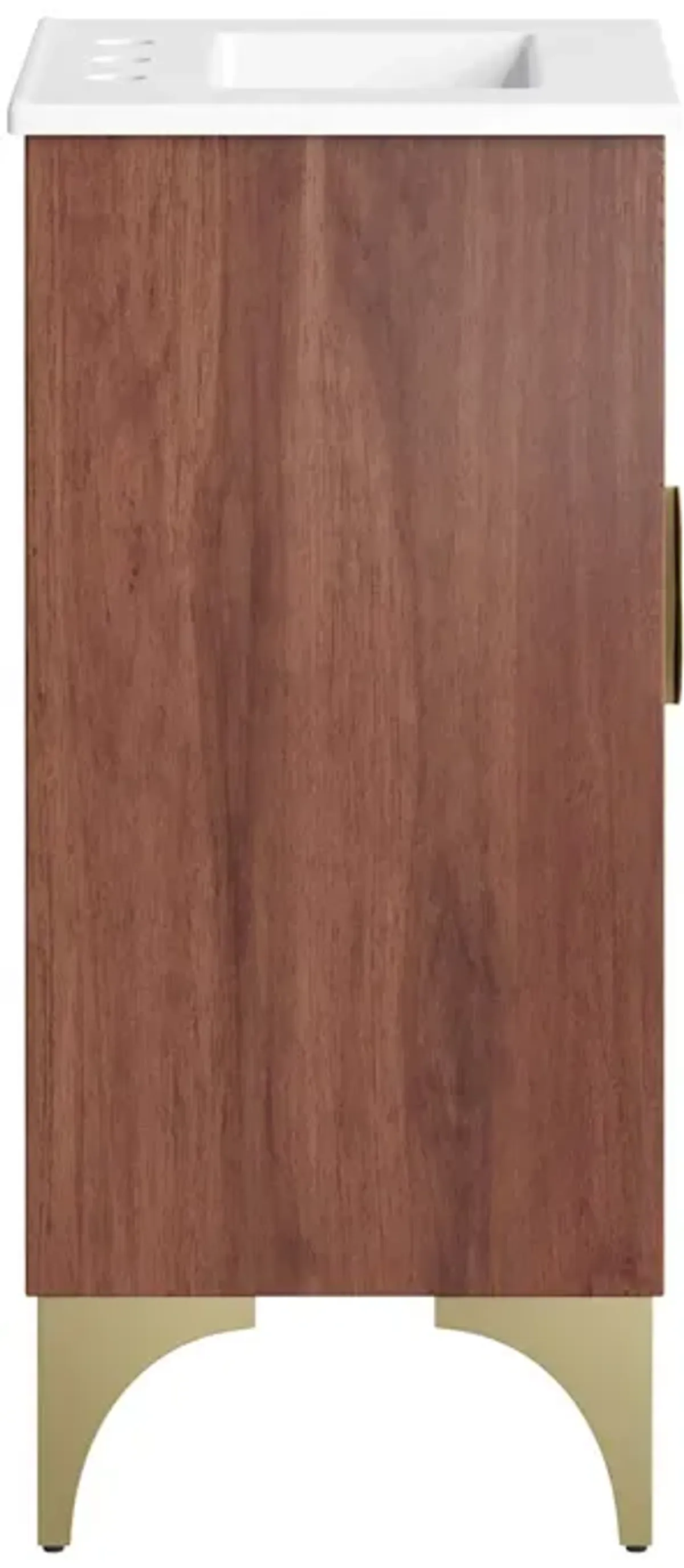 Daylight Bathroom Vanity Basin Included by Modway 18" / White Walnut