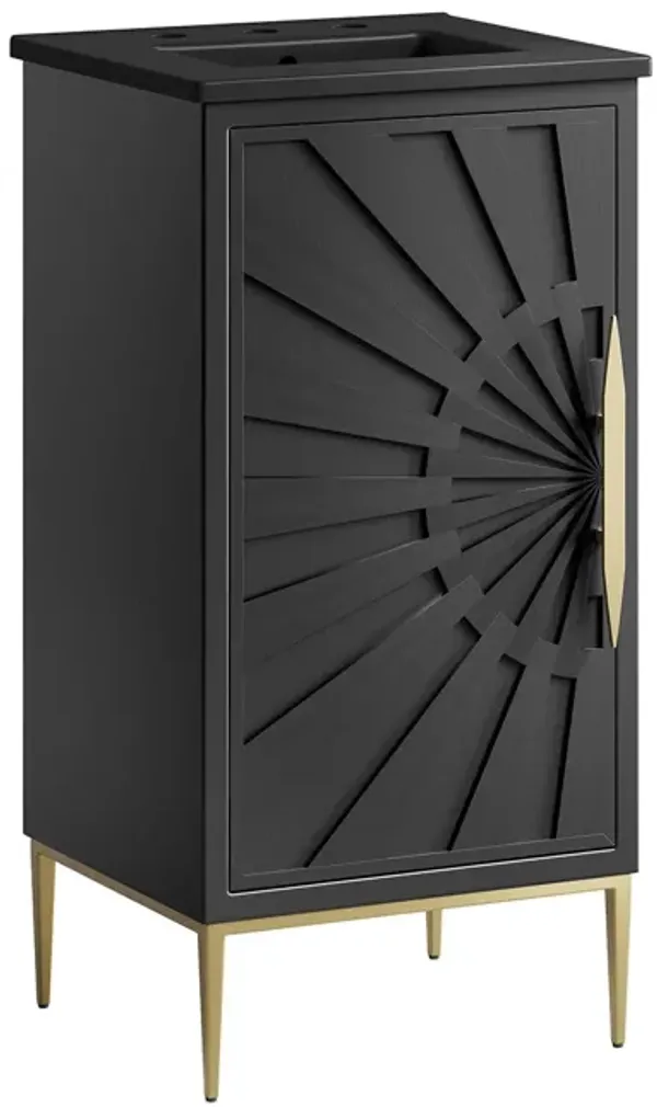 Awaken Bathroom Vanity Basin Included by Modway 18" / Black Black