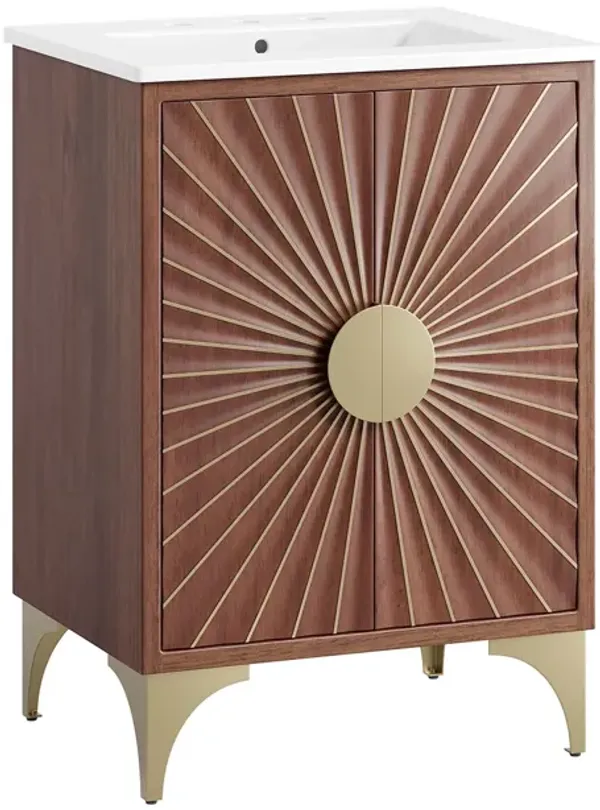 Daylight Bathroom Vanity Basin Included by Modway 24" / White Walnut