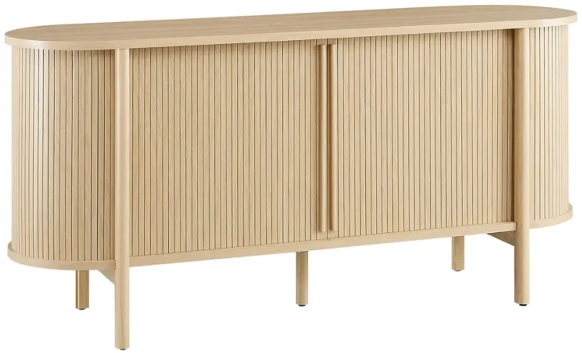 Cadence 63" Curved Sideboard by Modway Walnut