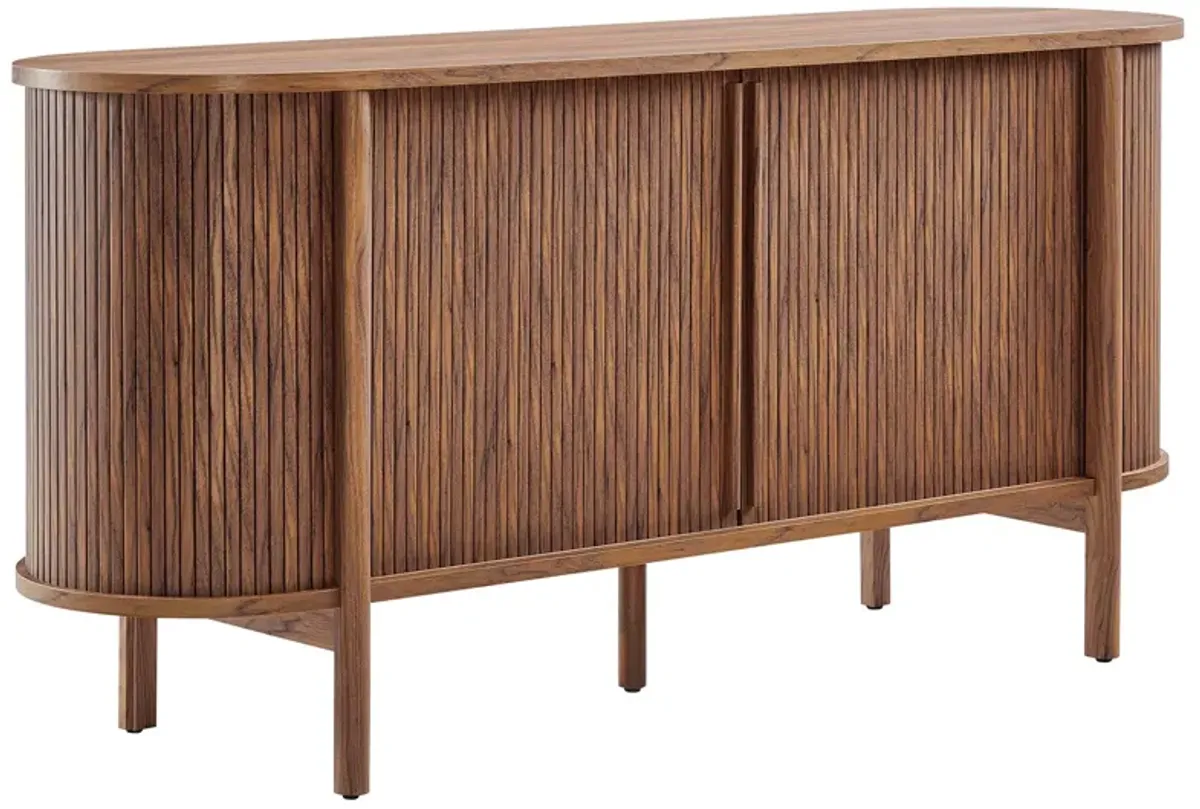 Cadence 63" Curved Sideboard by Modway Walnut