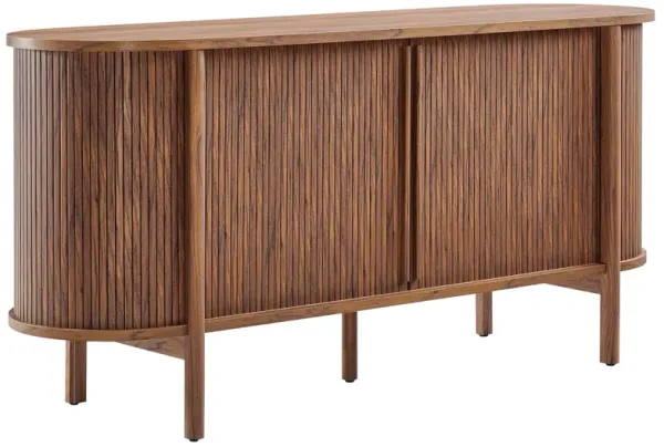 Cadence 63" Curved Sideboard by Modway Walnut