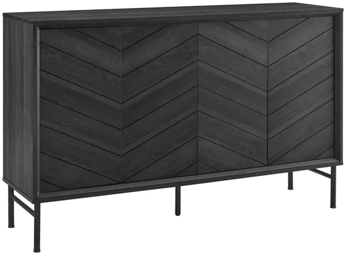 Harper Chevron Sideboard by Modway Walnut