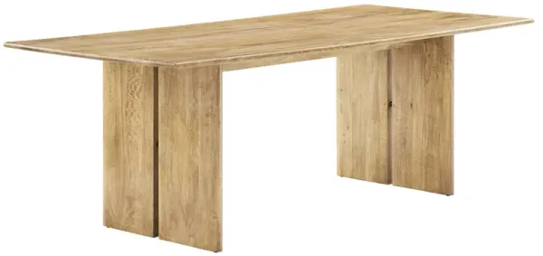 Amistad 86" Wood Dining Table by Modway Oak