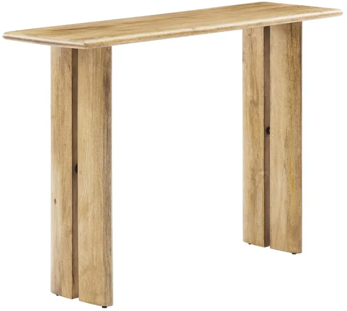 Amistad Wood Console Table by Modway Walnut