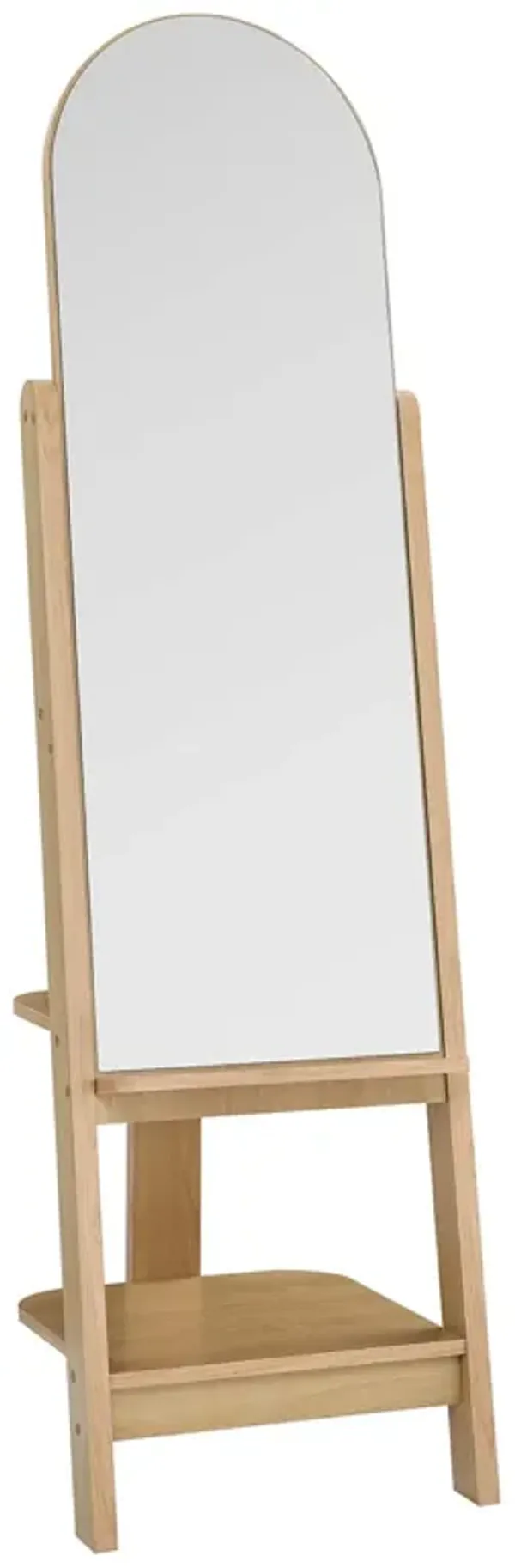 Ascend Standing Mirror by Modway Oak