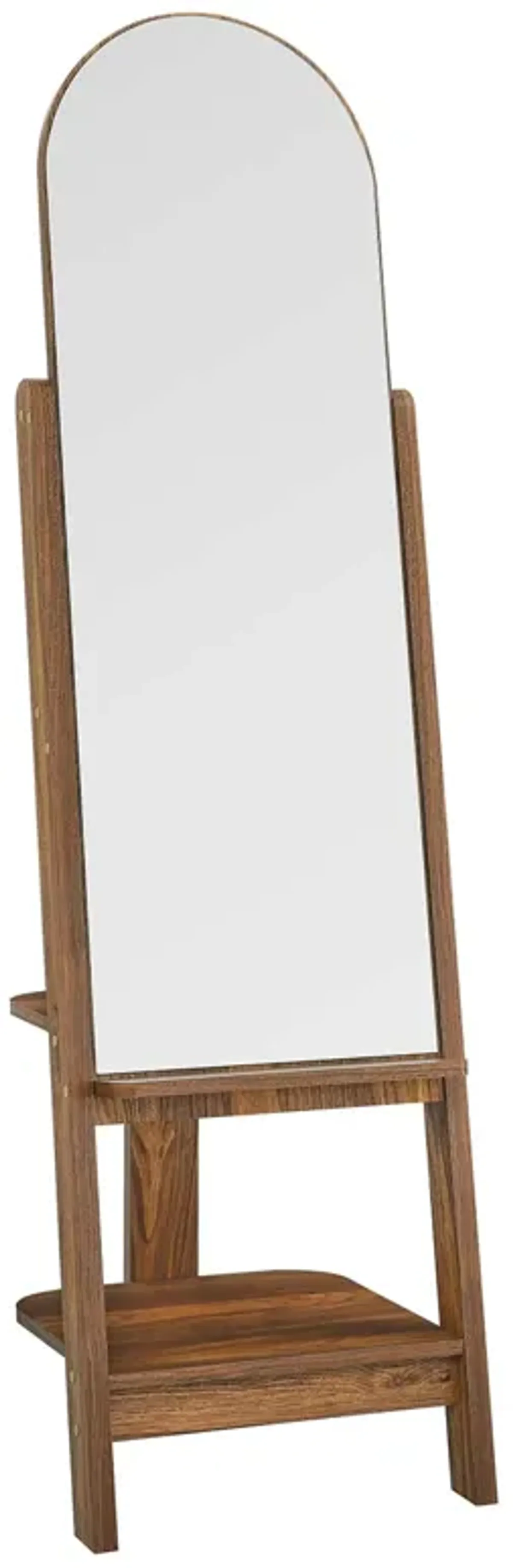 Ascend Standing Mirror by Modway Walnut