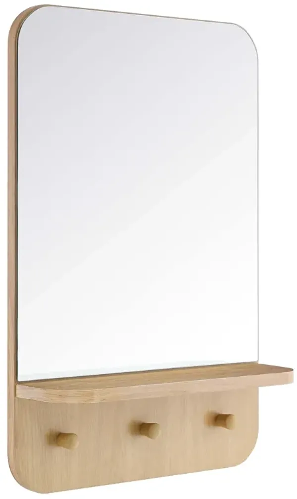 Lumina Mirror by Modway Oak