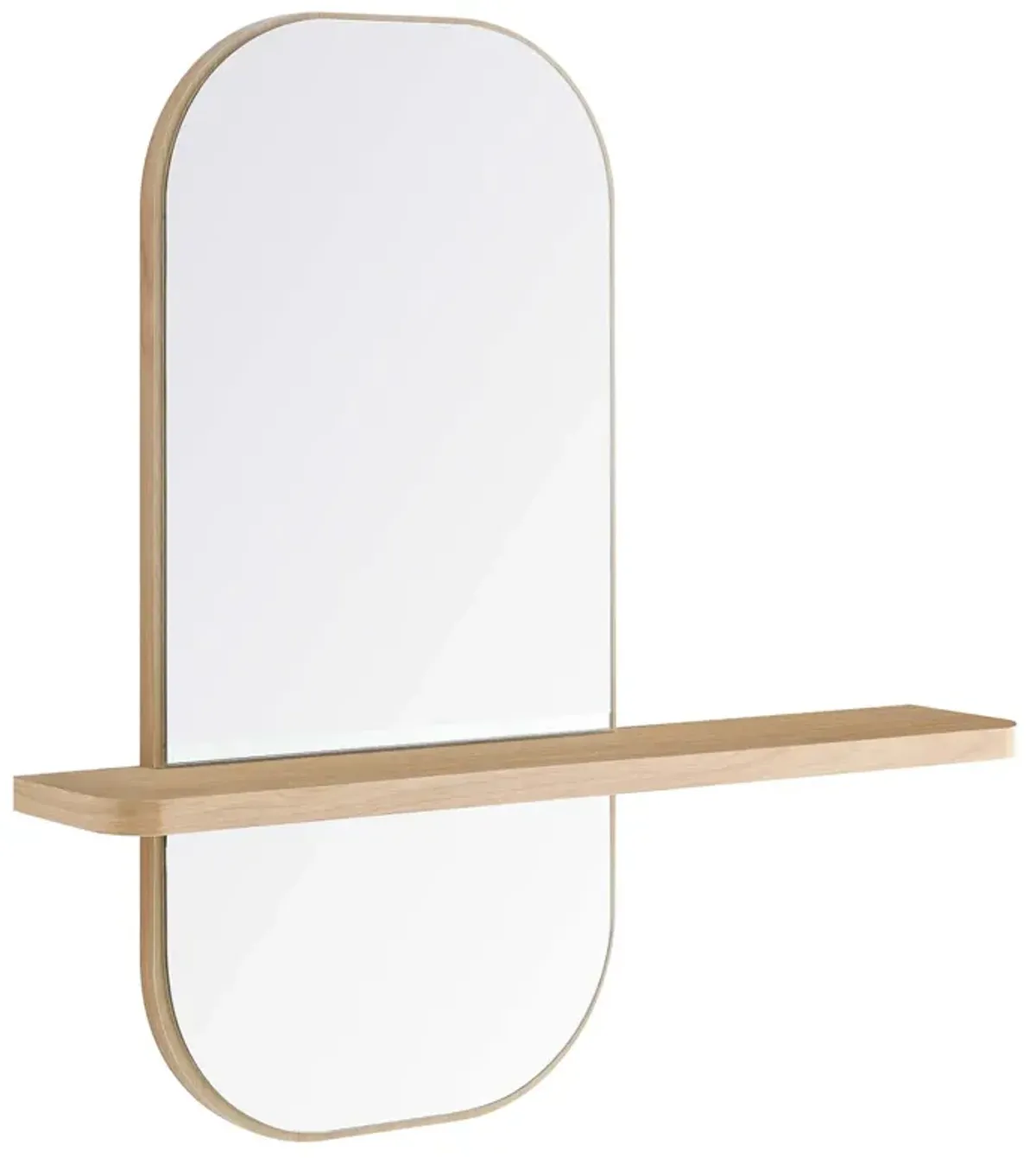 Solstice Mirror by Modway Walnut