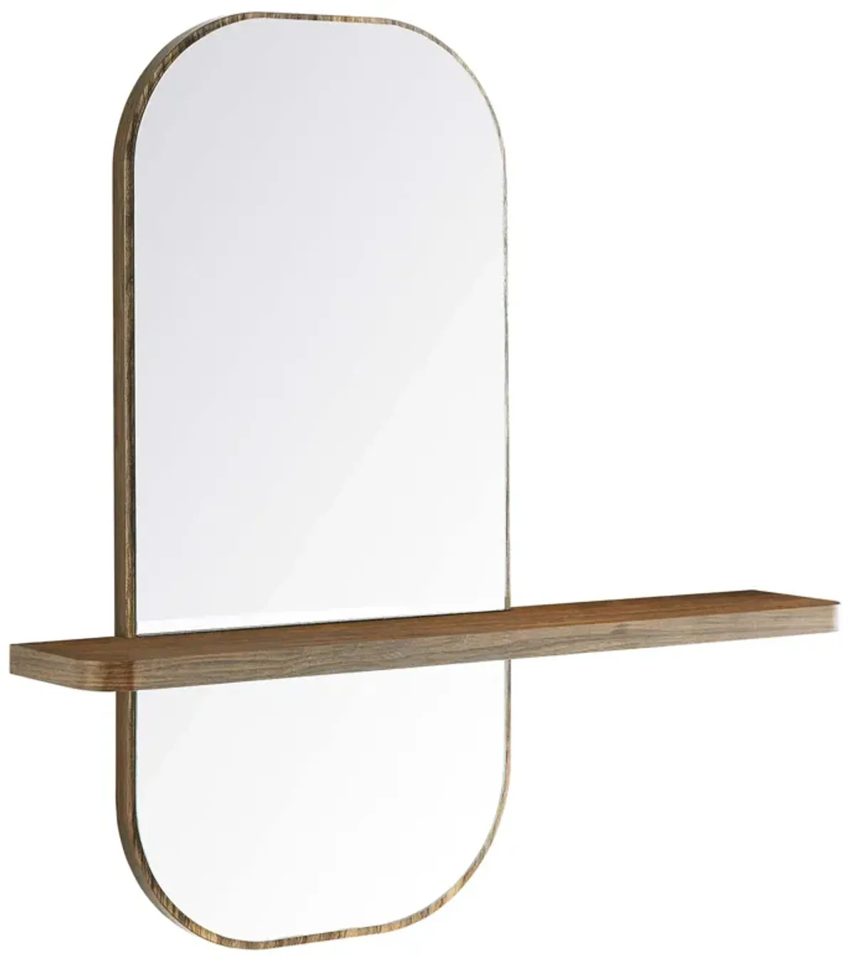 Solstice Mirror by Modway Walnut