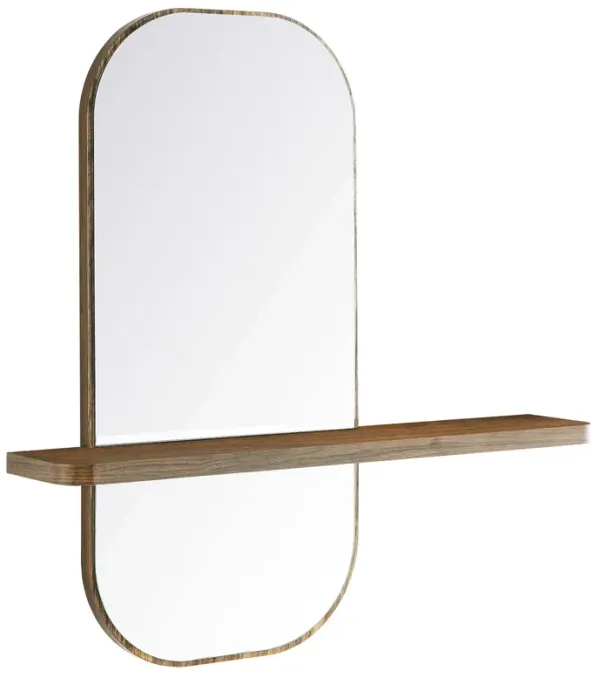 Solstice Mirror by Modway Walnut