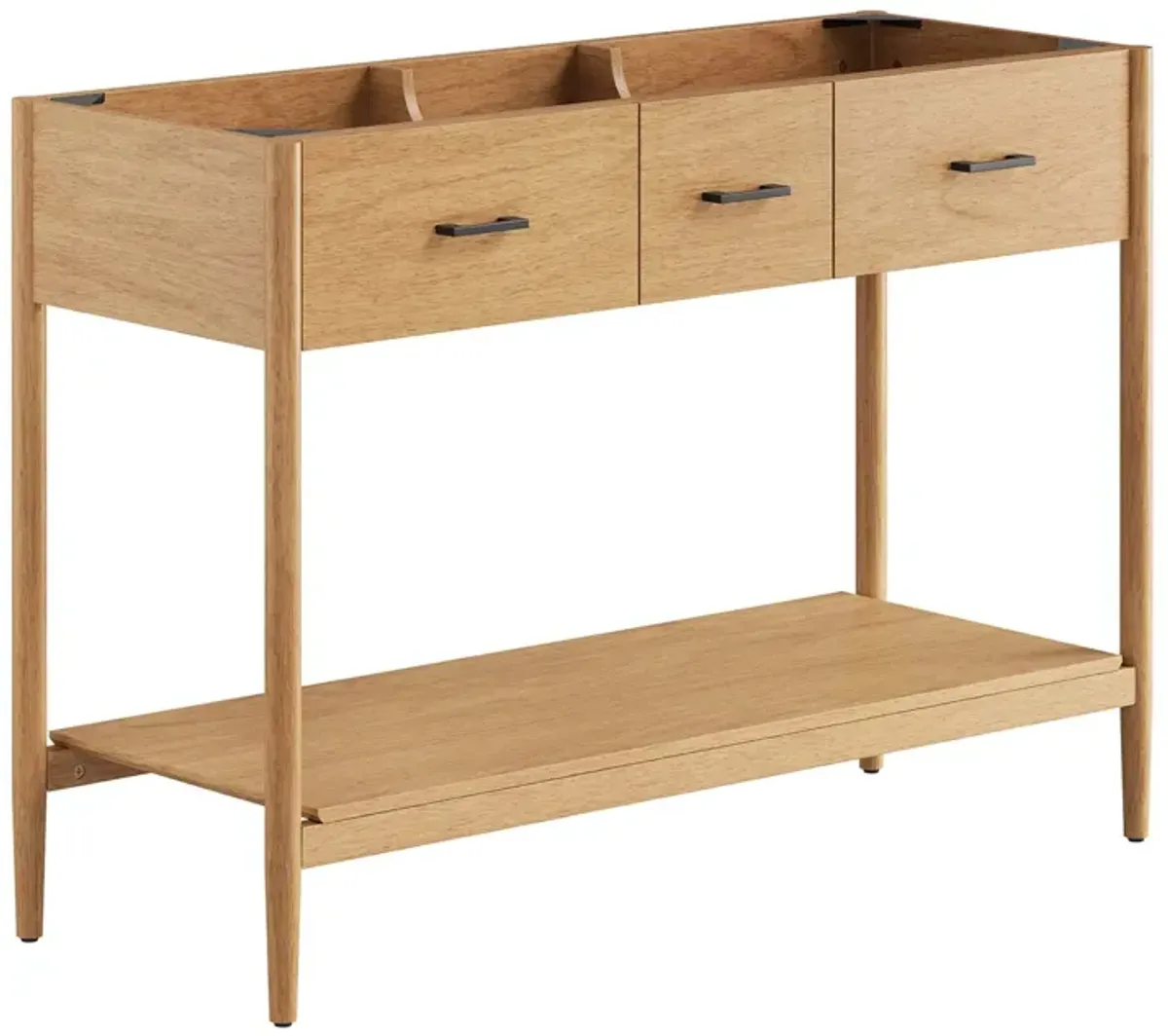 Zaire Bathroom Cabinet Basin Not Included by Modway 48" Double / Natural