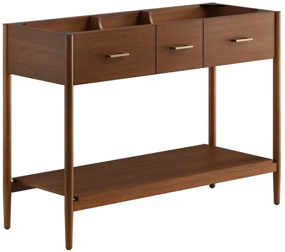 Zaire Bathroom Cabinet Basin Not Included by Modway 48" Double / Walnut