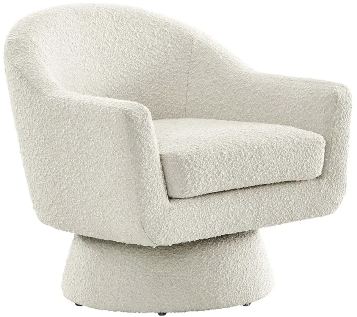 Astral Boucle Fabric Boucle Fabric Swivel Chair by Modway Taupe