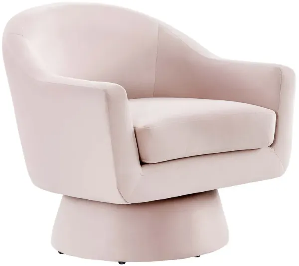 Astral Performance Velvet Fabric and Wood Swivel Chair by Modway