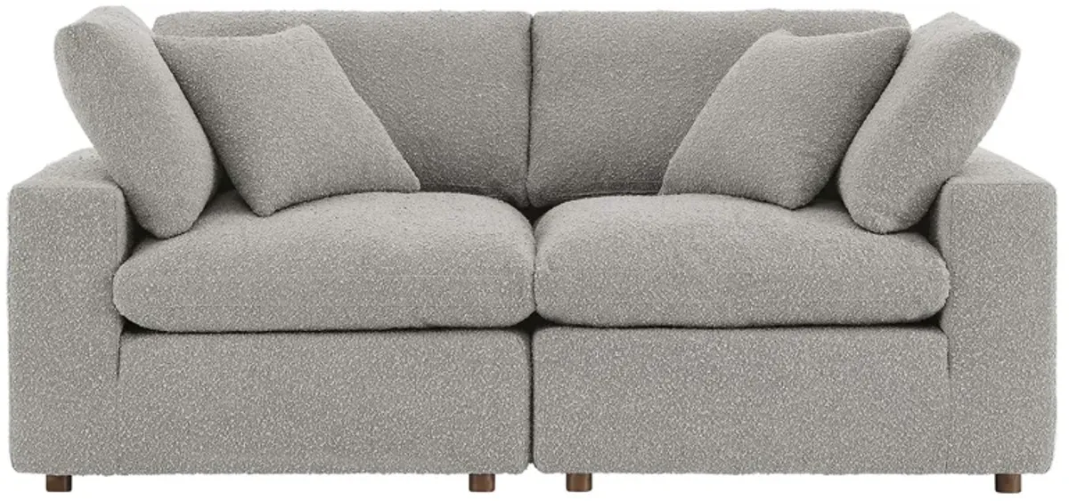Commix Down Filled Overstuffed Boucle Fabric Loveseat by Modway