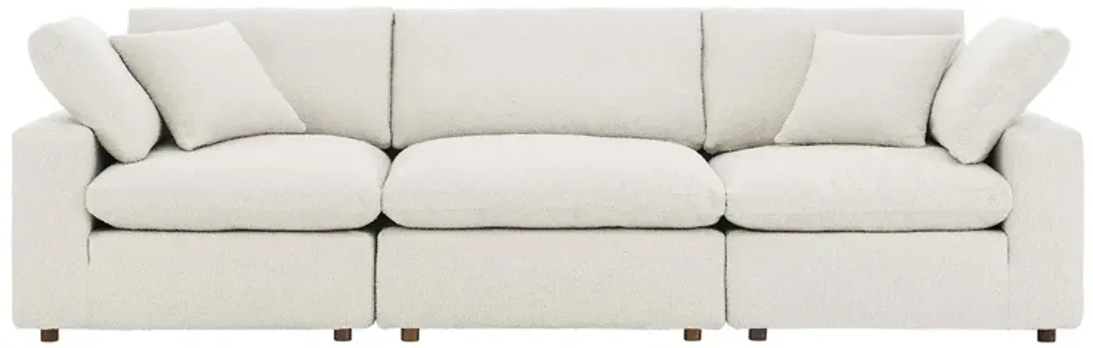 Commix Down Filled Overstuffed Boucle Fabric 3-Seater Sofa by Modway