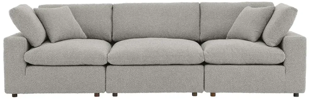 Commix Down Filled Overstuffed Boucle Fabric 3-Seater Sofa by Modway