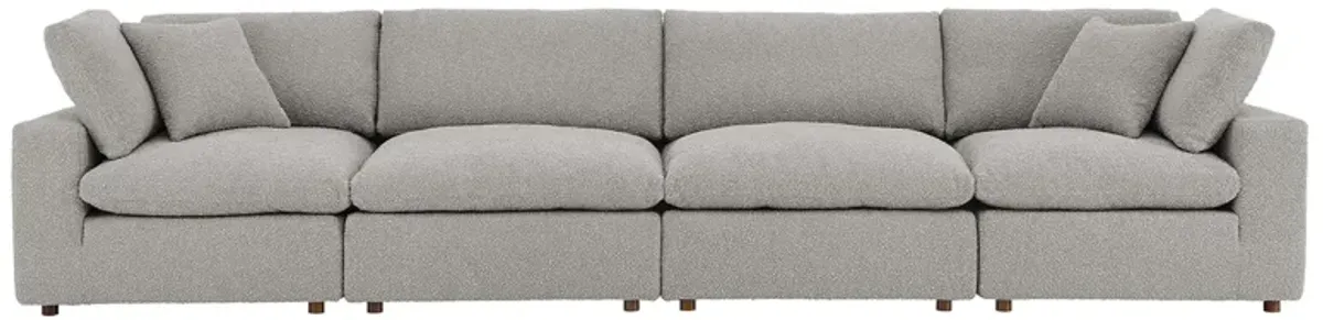 Commix Down Filled Overstuffed Boucle Fabric 4-Seater Sofa by Modway