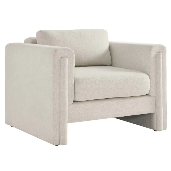 Visible Fabric Armchair by Modway Ivory