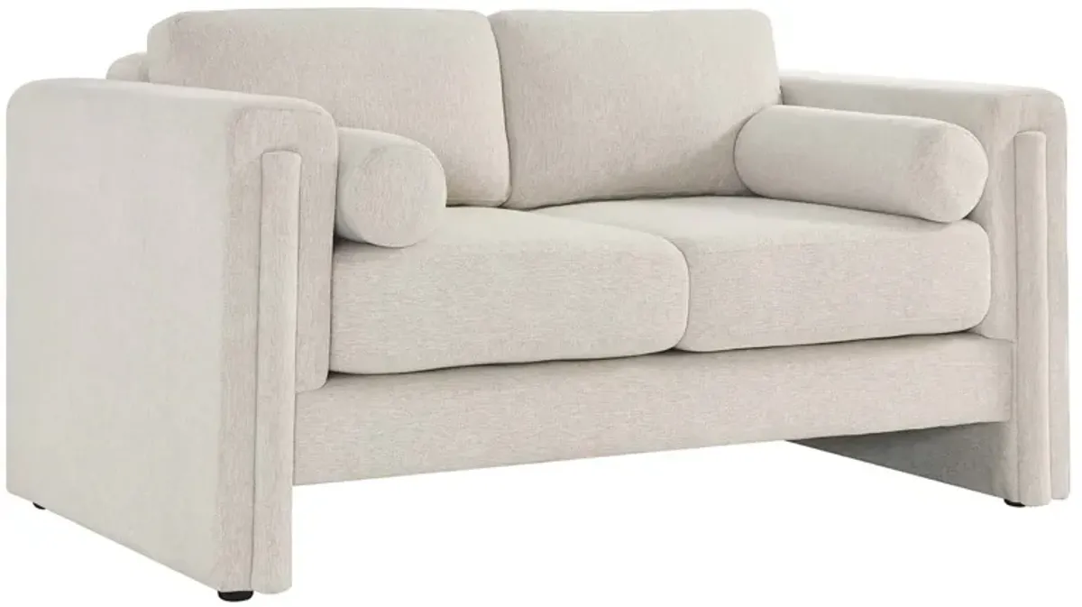 Visible Fabric Loveseat by Modway Ivory