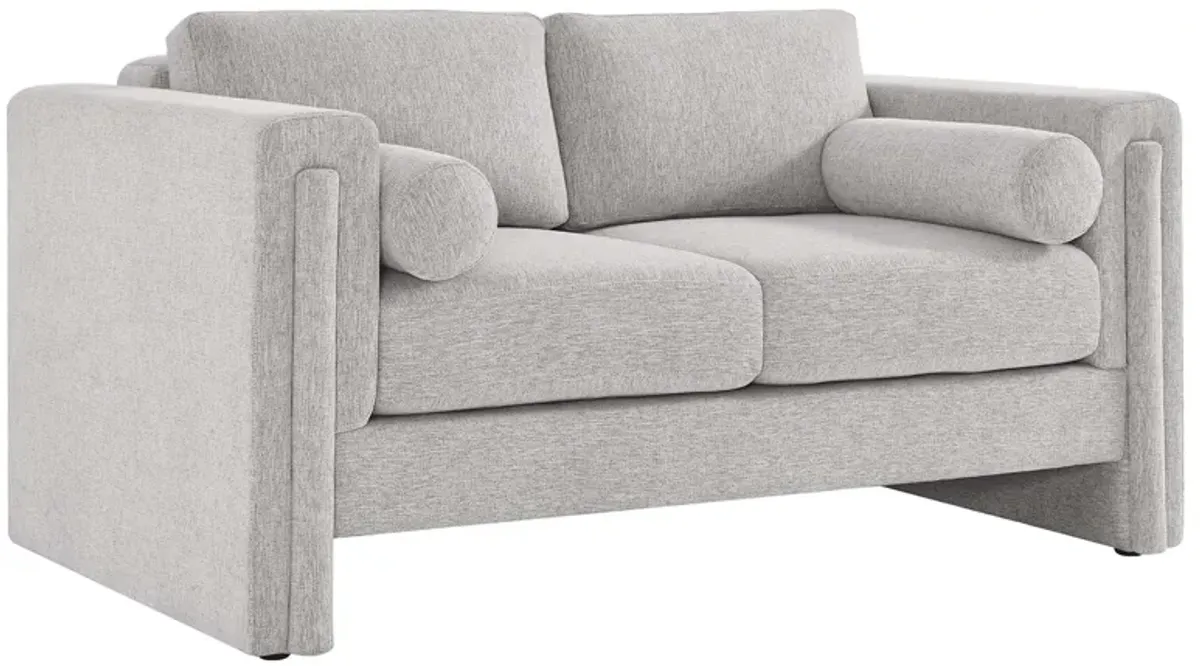 Visible Fabric Loveseat by Modway Light Gray