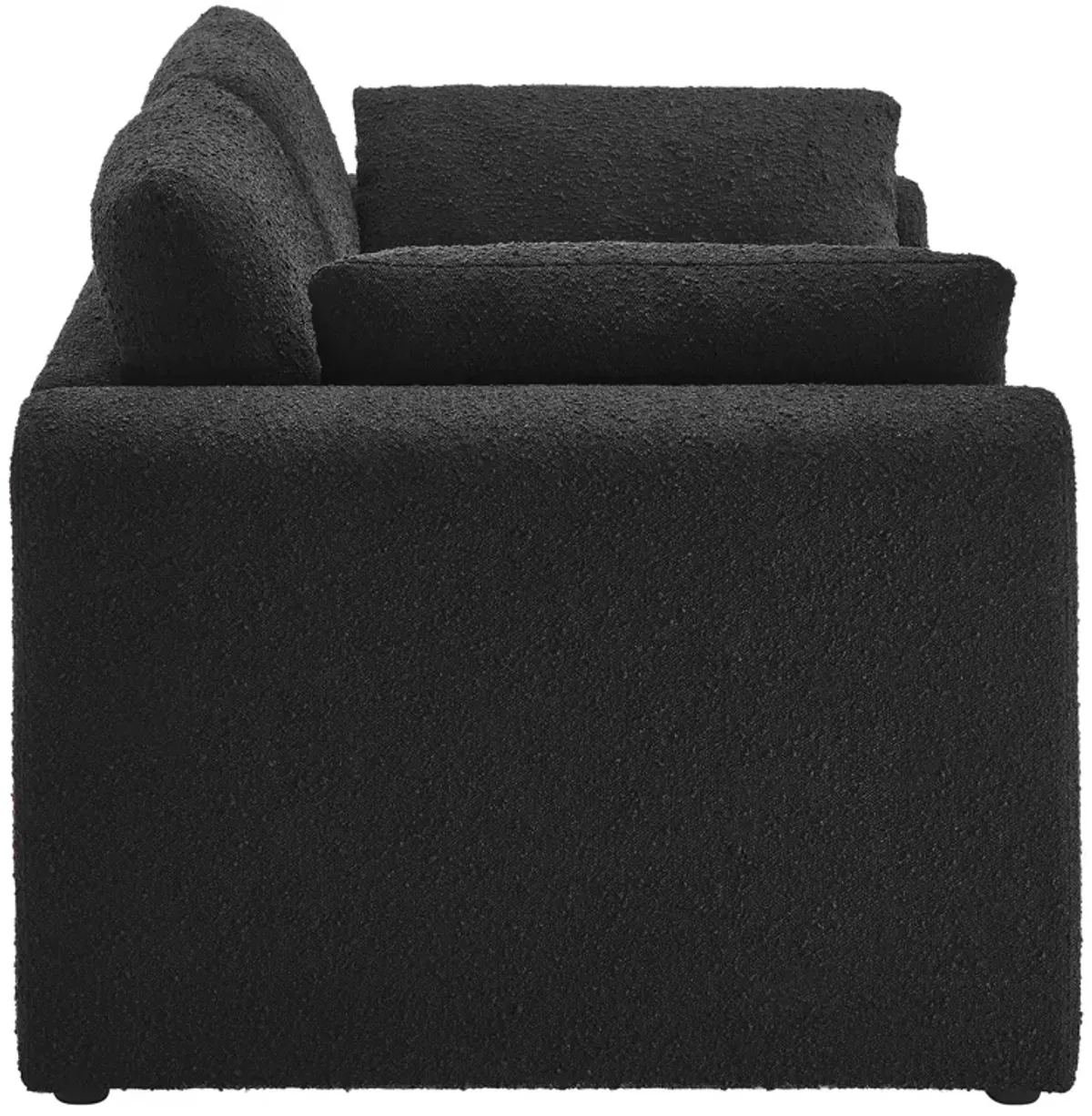 Waverly Boucle Fabric Sofa by Modway Black