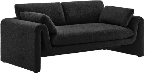 Waverly Boucle Fabric Sofa by Modway Black
