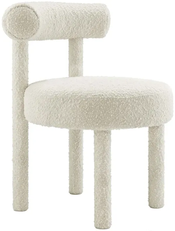 Toulouse Boucle Fabric Dining Chair by Modway Ivory