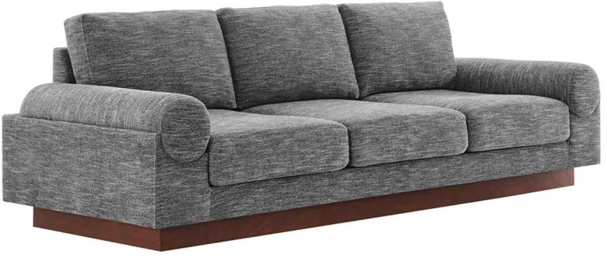 Oasis Upholstered Fabric Sofa by Modway Gray