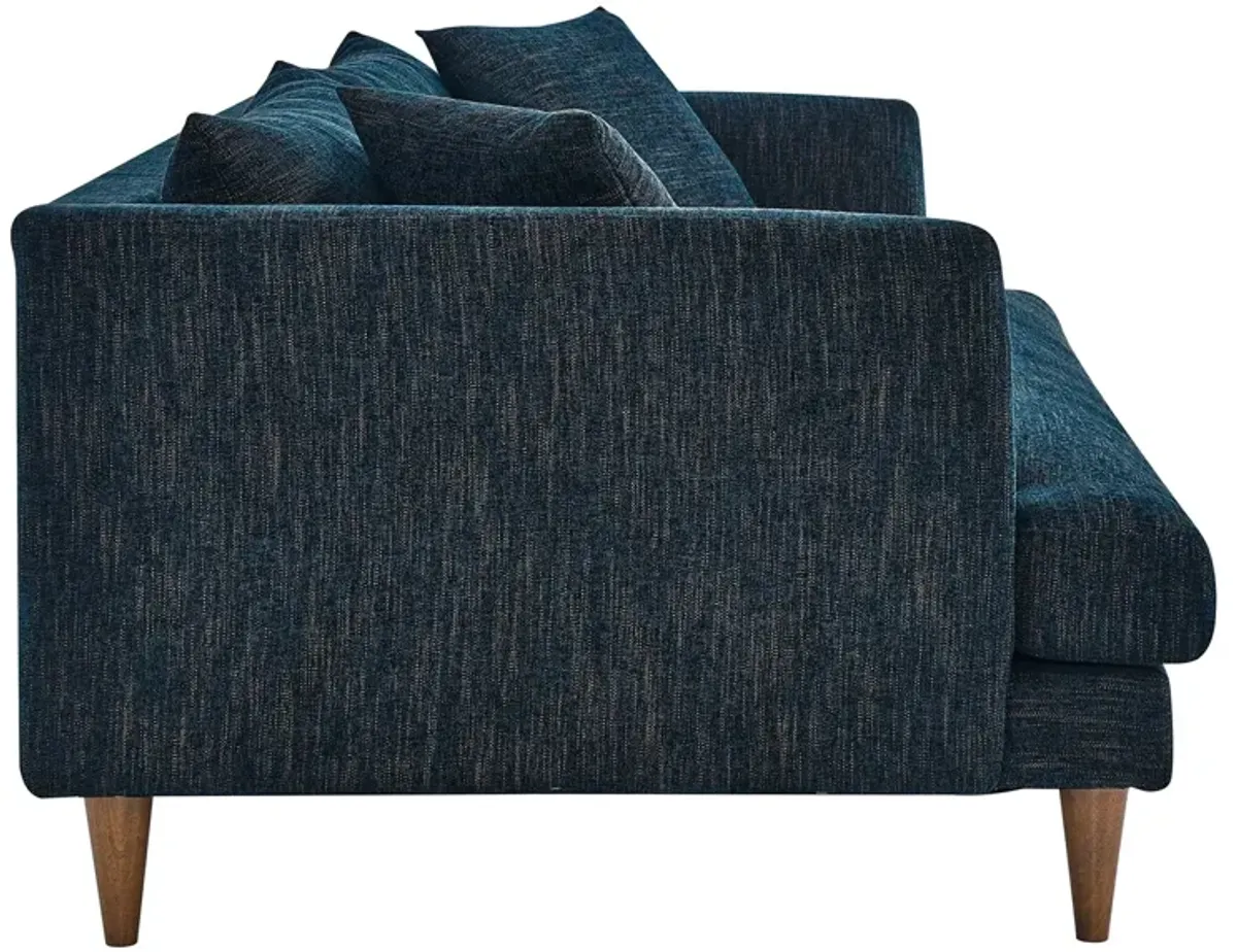 Zoya Down Filled Overstuffed Sofa by Modway Navy Fabric
