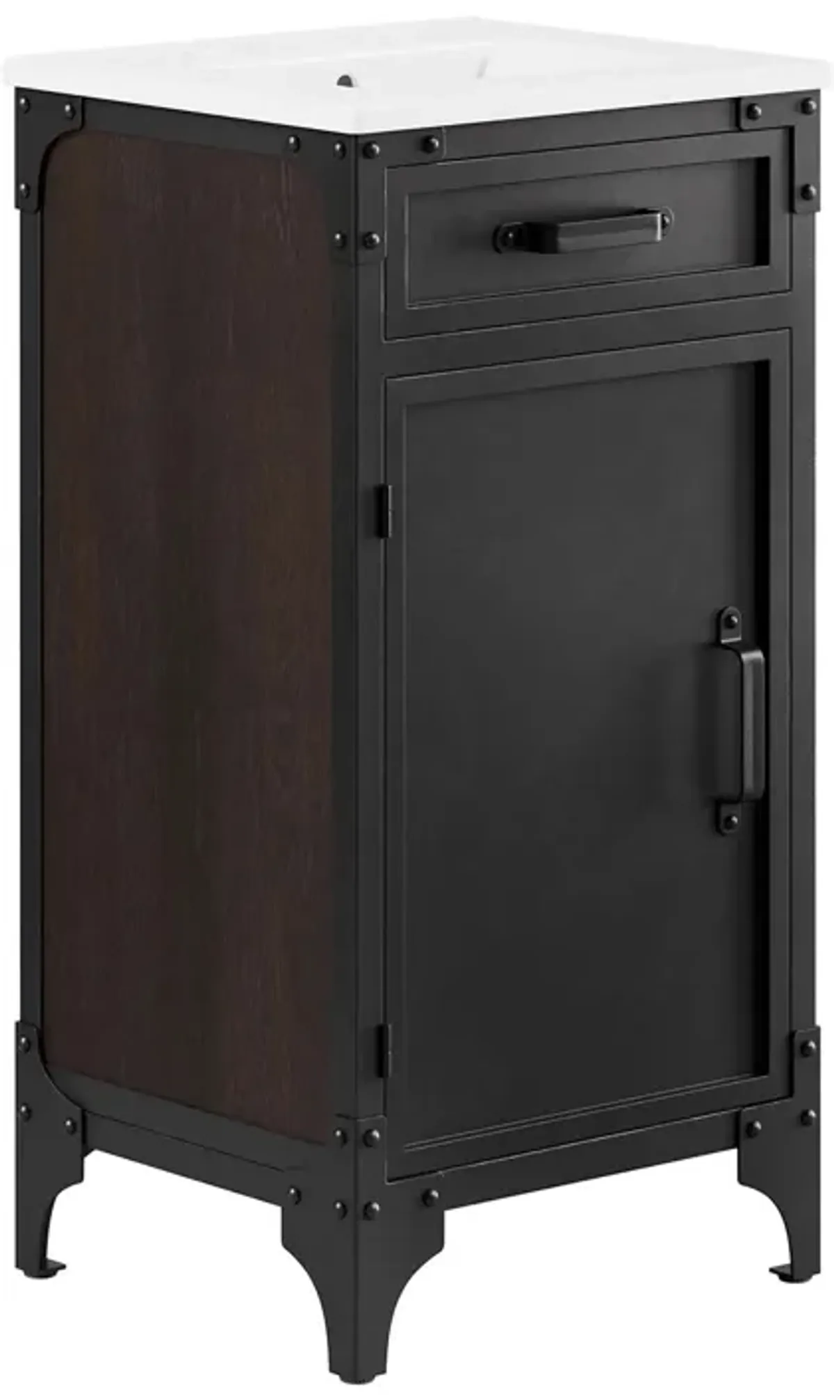 Steamforge Bathroom Vanity Basin Included by Modway 24" / Black Black