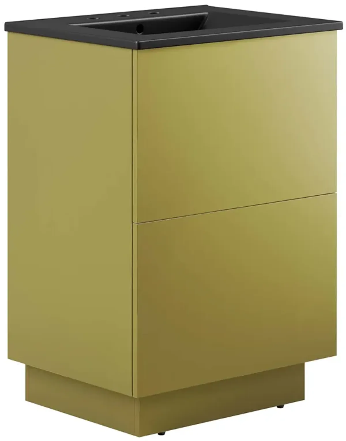 Quantum Bathroom Vanity Basin Included by Modway 24" / Black Gold