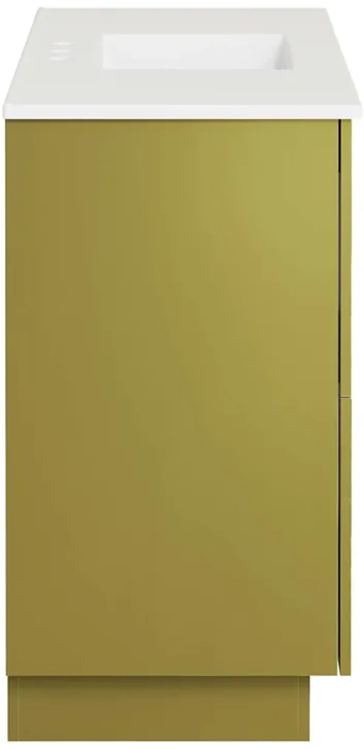 Quantum Bathroom Vanity Basin Included by Modway 48" Single / White Gold