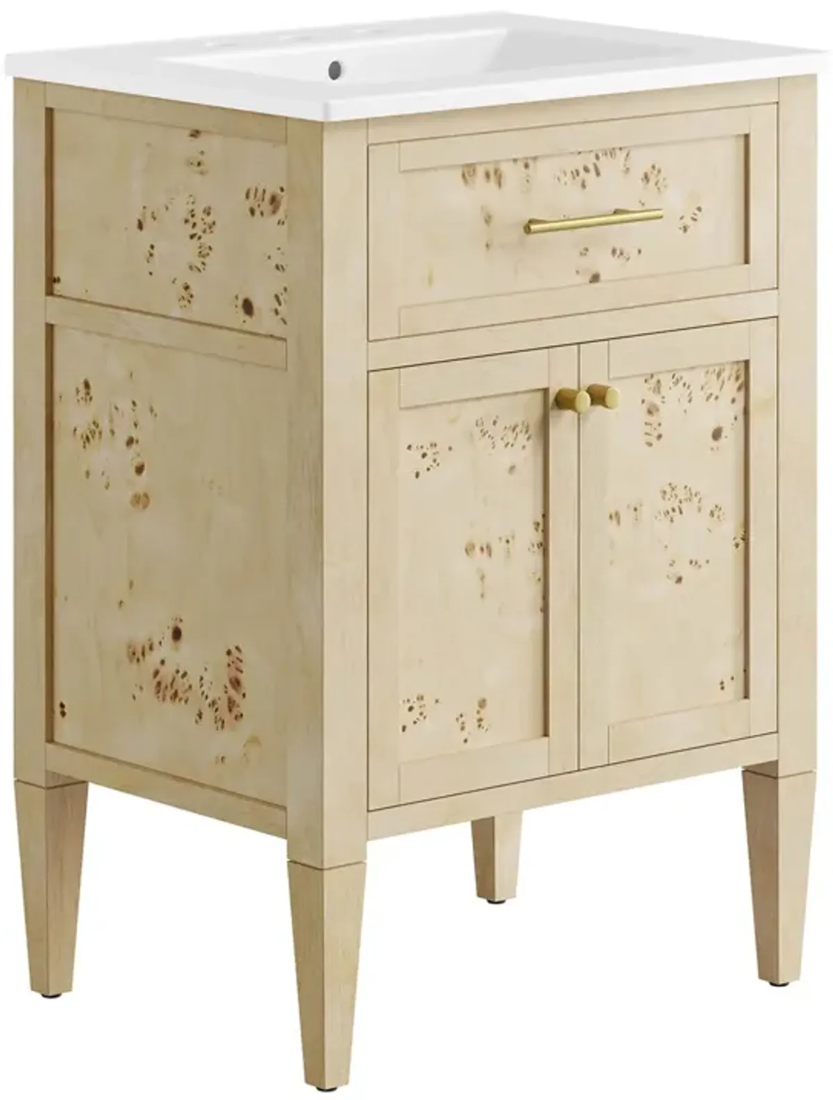 Elysian Bathroom Vanity Basin Included by Modway 18" / White Brown