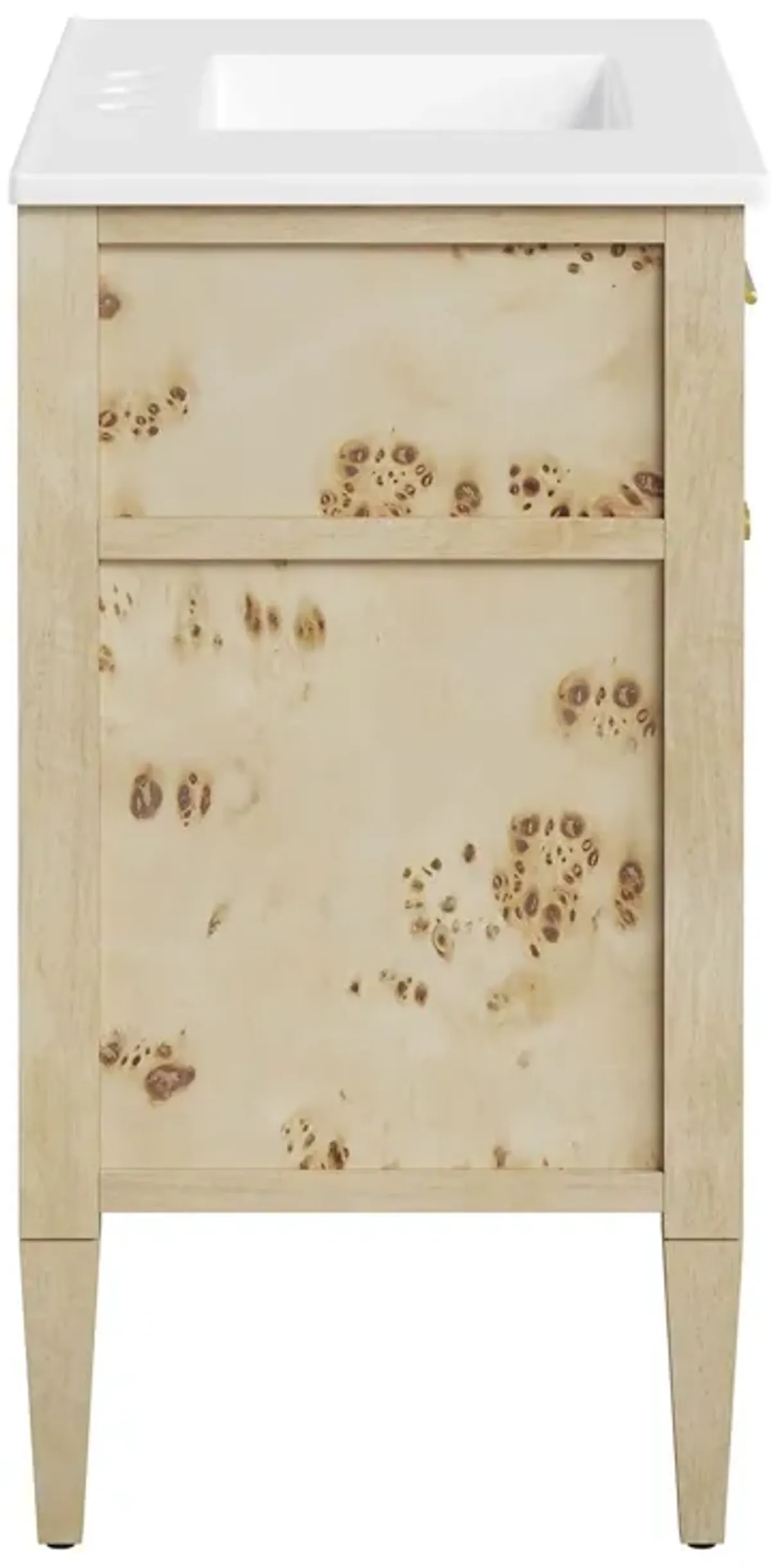 Elysian Bathroom Vanity Basin Included by Modway 36" / White Burl